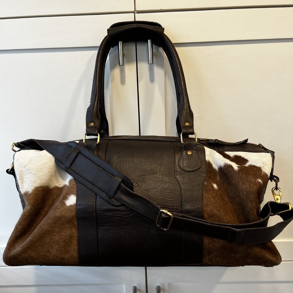 Hair on Hide Western Duffel Bag